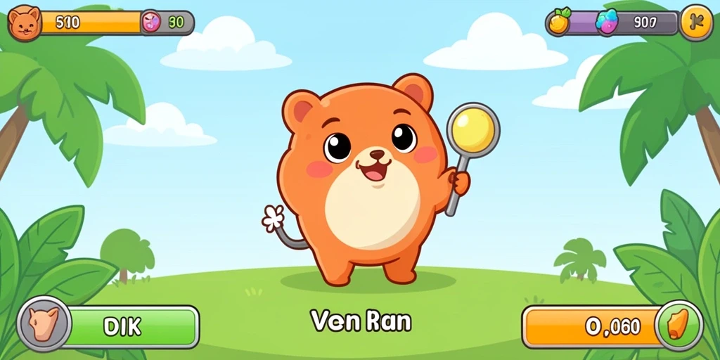 Screenshot menunjukkan tampilan permainan slot yang penuh warna.