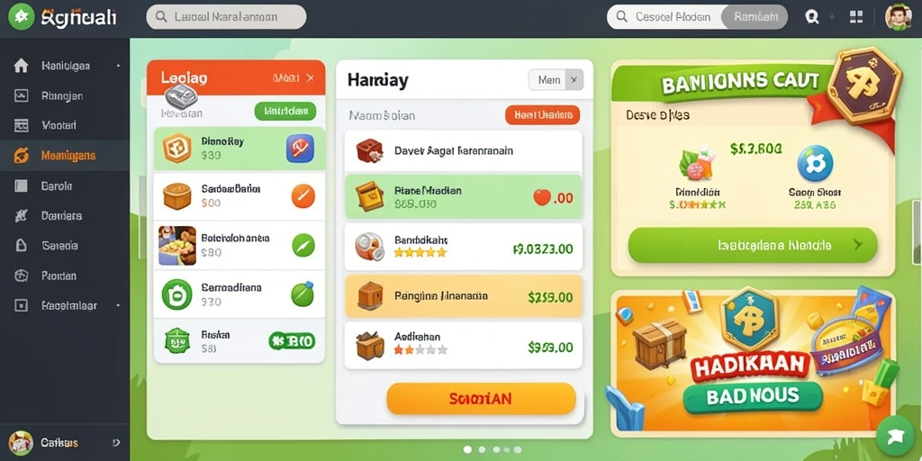Screenshot menunjukkan tampilan antarmuka yang menarik.
