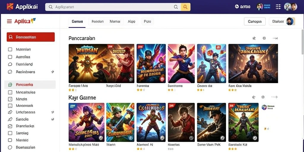 Antarmuka WINIDN yang menarik dan modern.